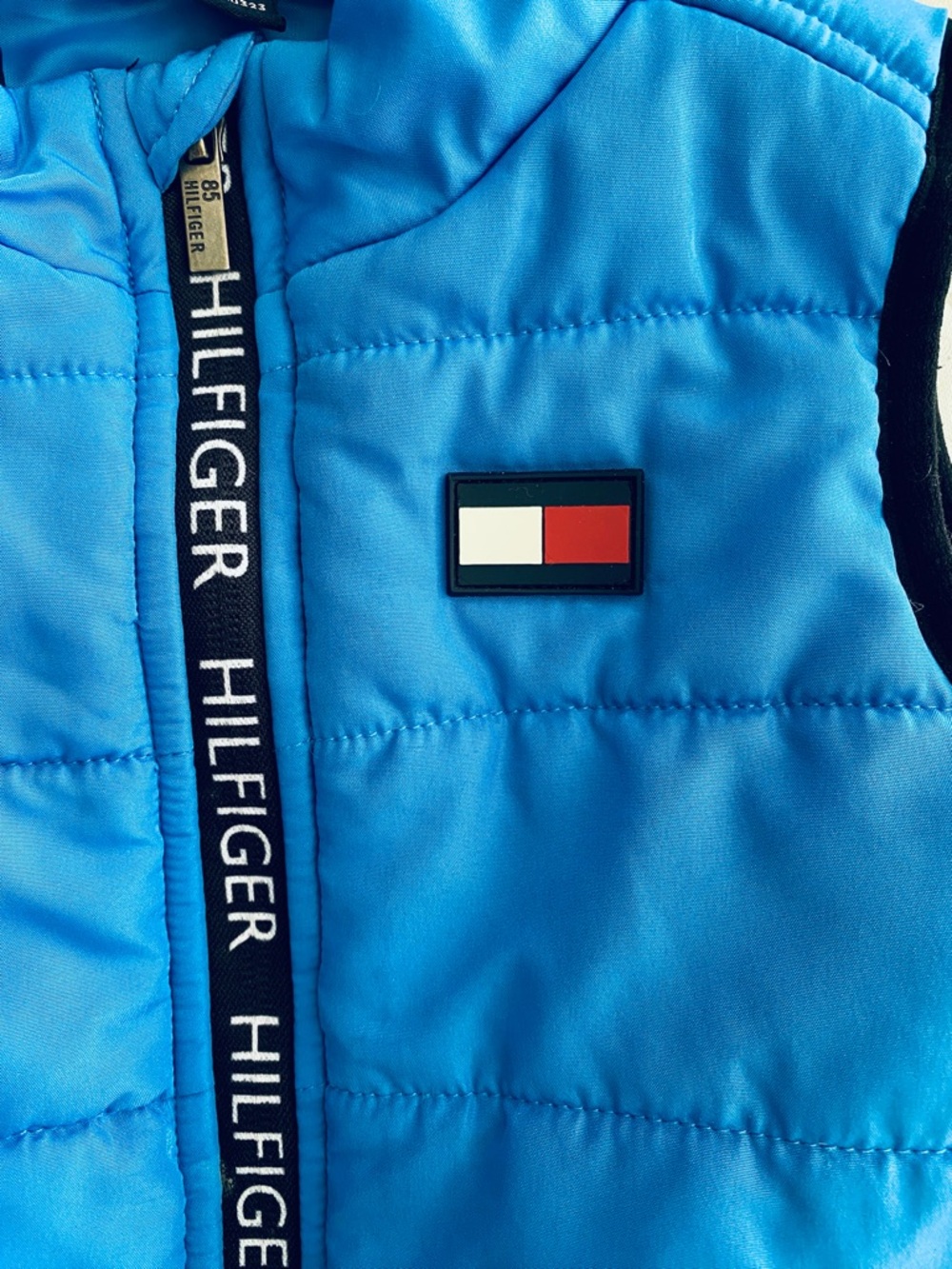 Tommy Hilfiger Bright Blue Toddler Quilted Vest - Picture 4 of 4